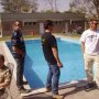 Kabul Botschaft am Pool